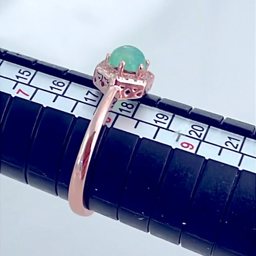 0.5ct Australian Jade 14KGP Ring